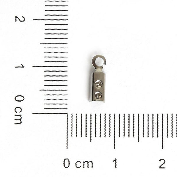 Stainless Steel Crimp End Caps Buckle