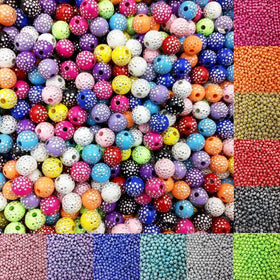 Shiny Round Loose Spacer Beads