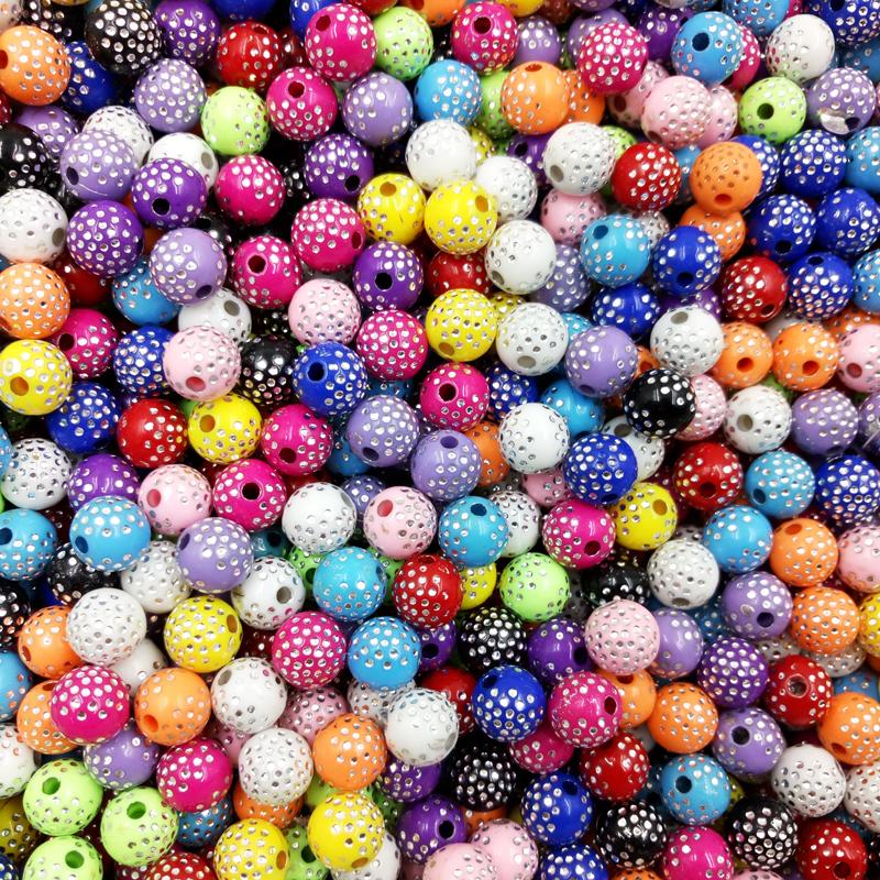 Shiny Round Loose Spacer Beads