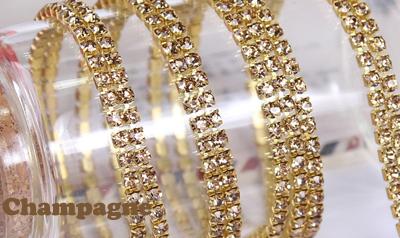 DIY Jewelry Crystal Golden Chain