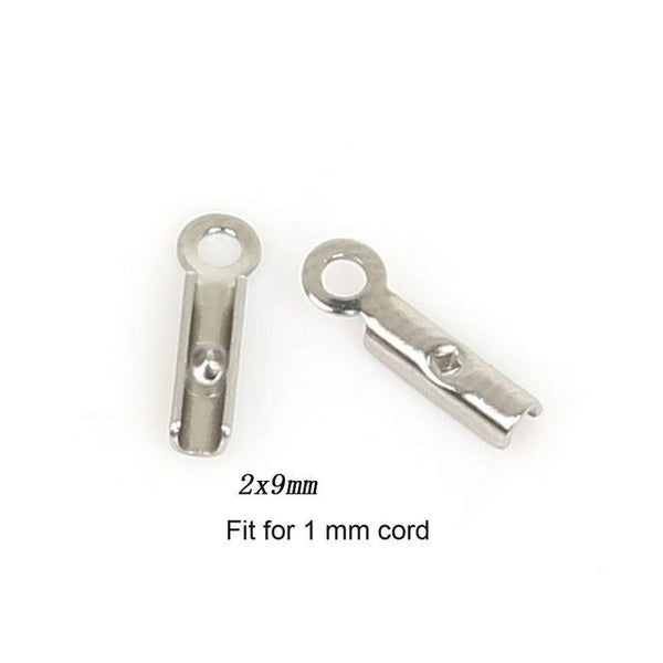 Stainless Steel Crimp End Caps Buckle