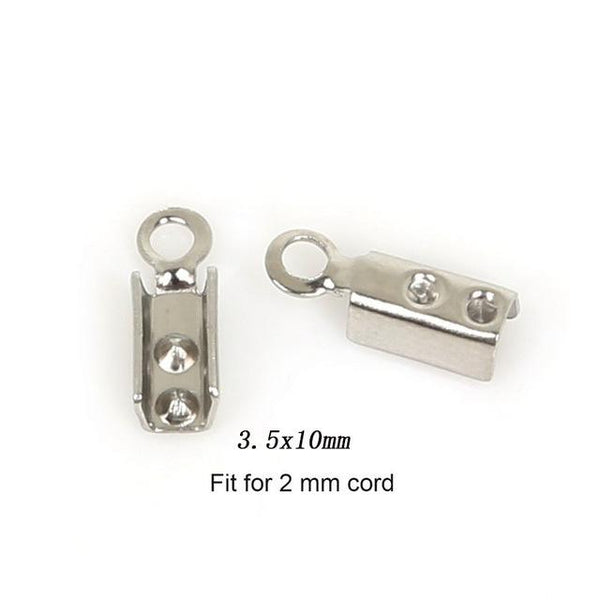 Stainless Steel Crimp End Caps Buckle