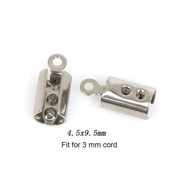 Stainless Steel Crimp End Caps Buckle
