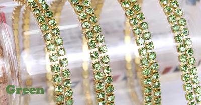 DIY Jewelry Crystal Golden Chain