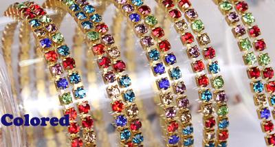 DIY Jewelry Crystal Golden Chain