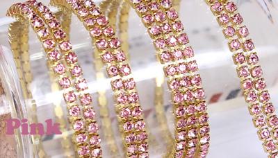 DIY Jewelry Crystal Golden Chain