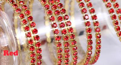 DIY Jewelry Crystal Golden Chain