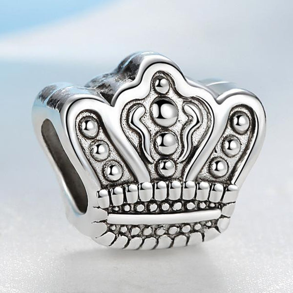 Silver Plated Bead Heart Beads