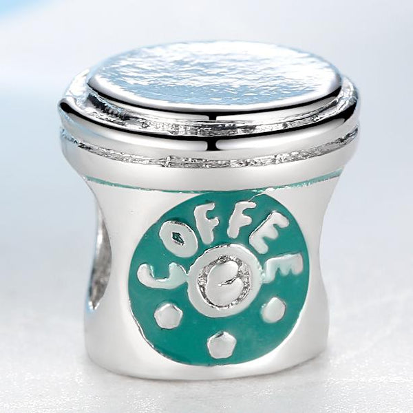 Silver Plated Bead Heart Beads